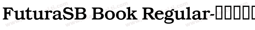 FuturaSB Book Regular字体转换